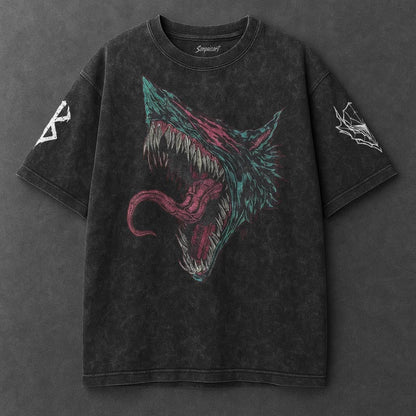 Berserk Oversized Timeless Black Washed T-Shirt