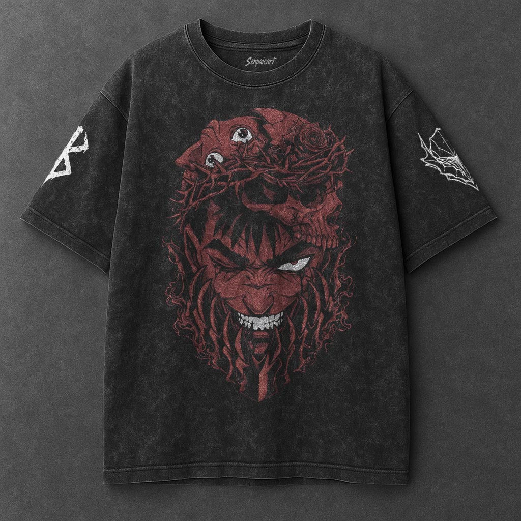 Berserk Oversized Chill Black Washed T-Shirt