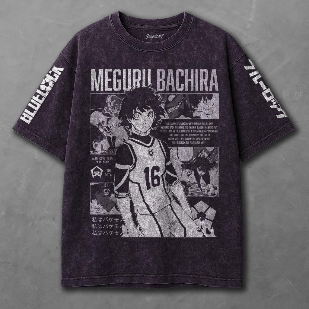 Blue Lock Casual Violet Washed T-shirt