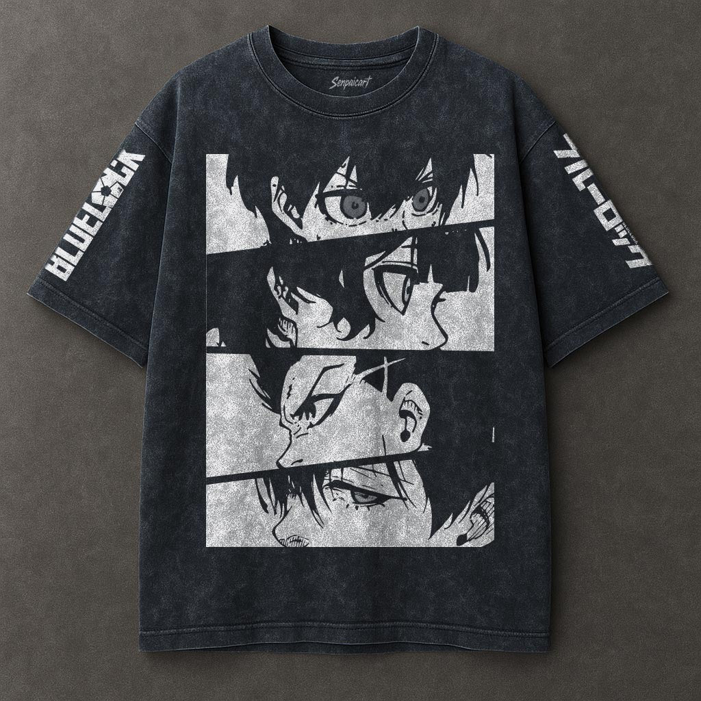 Blue Lock Airy Blue Washed T-shirt