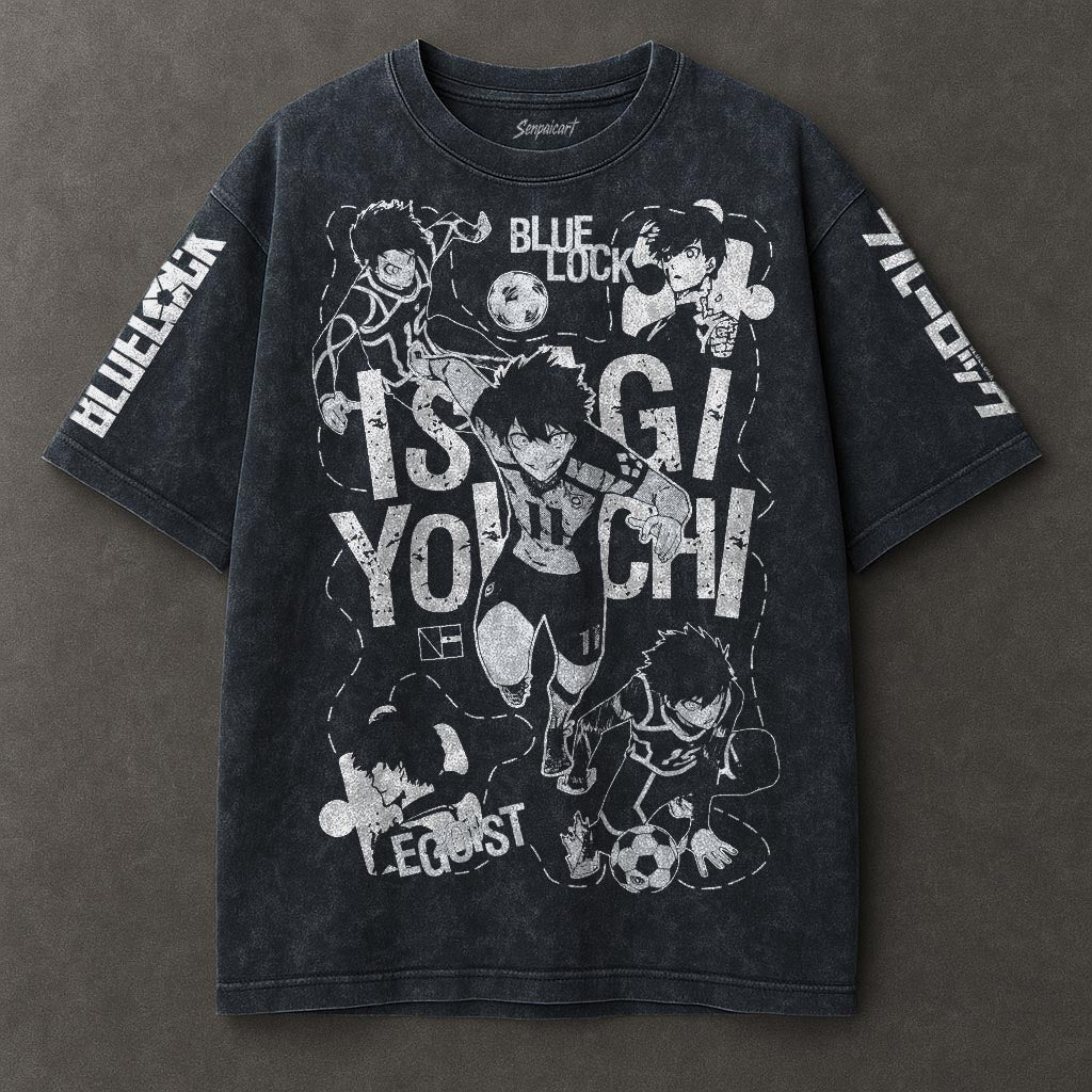 Blue Lock Casual Blue Washed T-shirt