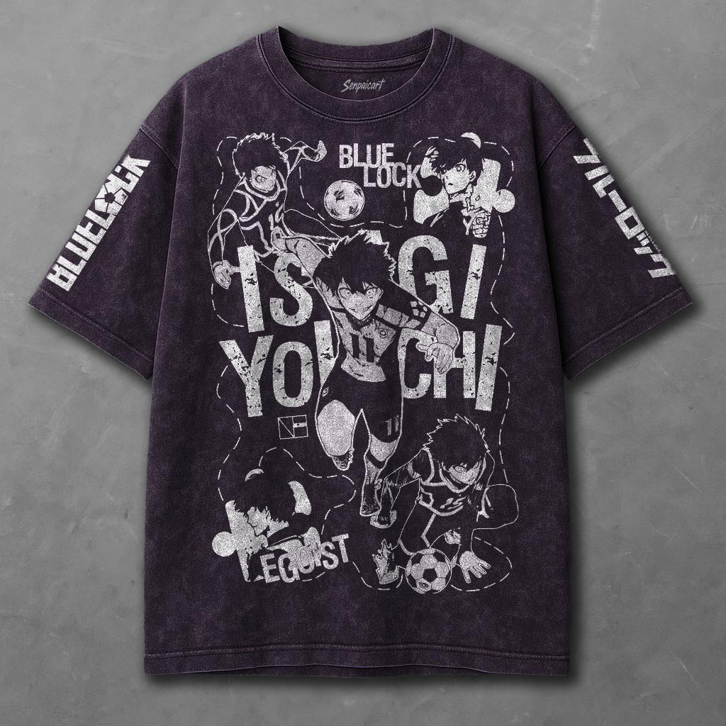Blue Lock Relaxed Violet Washed T-shirt