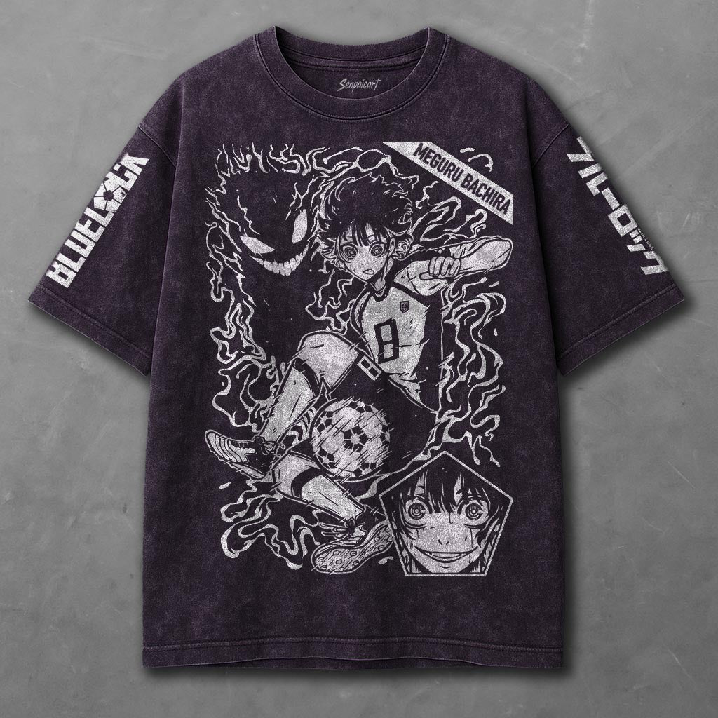 Blue Lock Comfy Violet Washed T-shirt