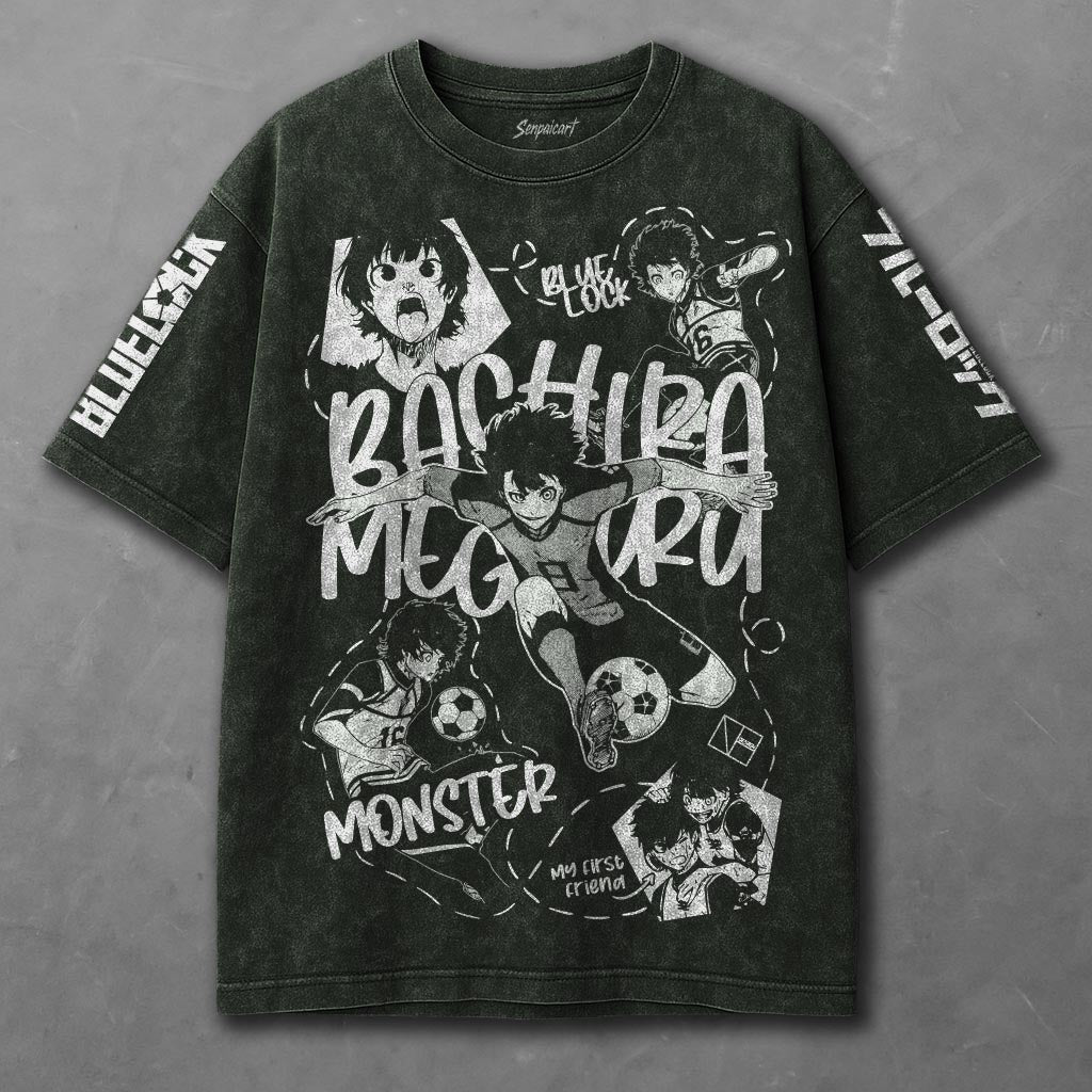 Blue Lock Breezy Green Washed T-shirt