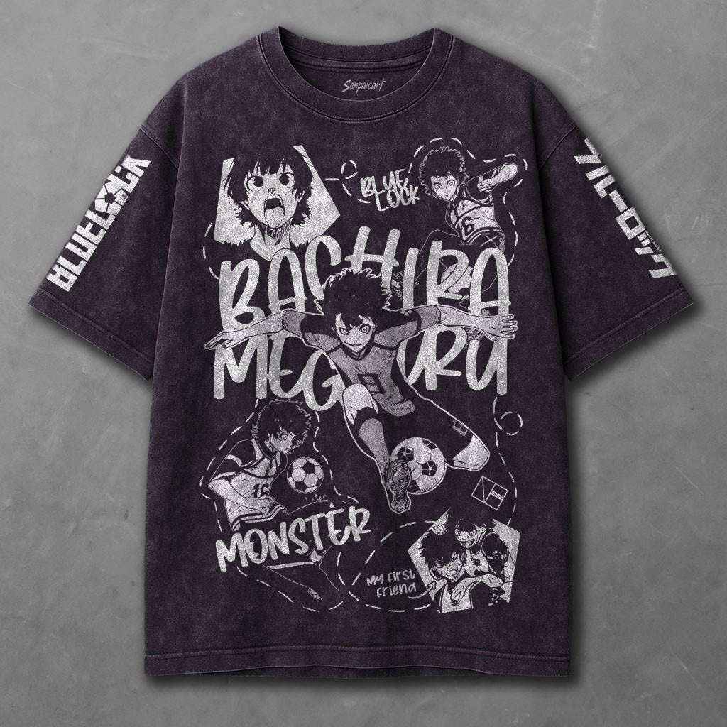 Blue Lock Loose Violet Washed T-shirt