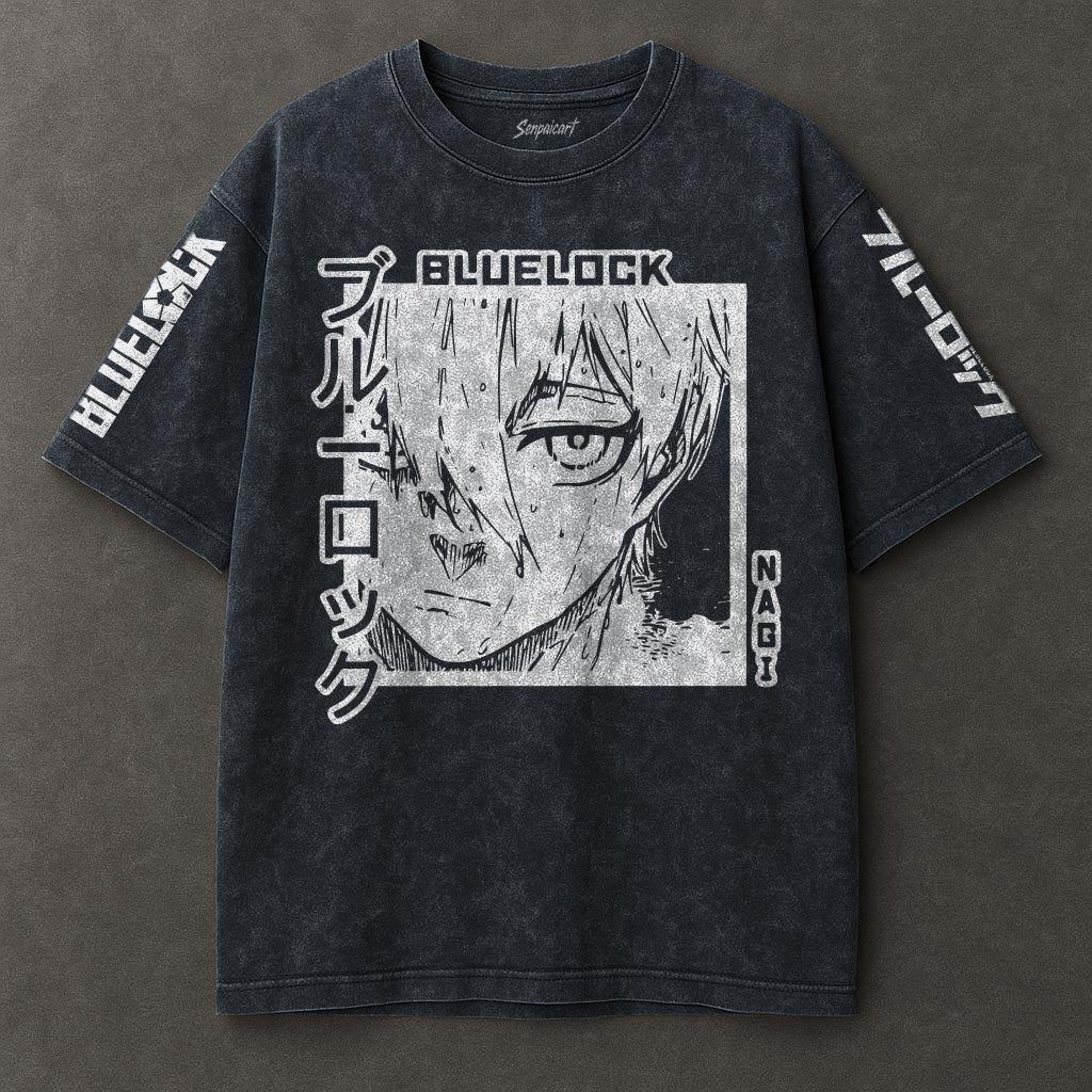 Blue Lock Effortless Blue Washed T-shirt
