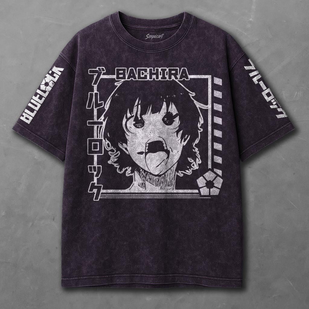 Blue Lock Spacious Violet Washed T-shirt