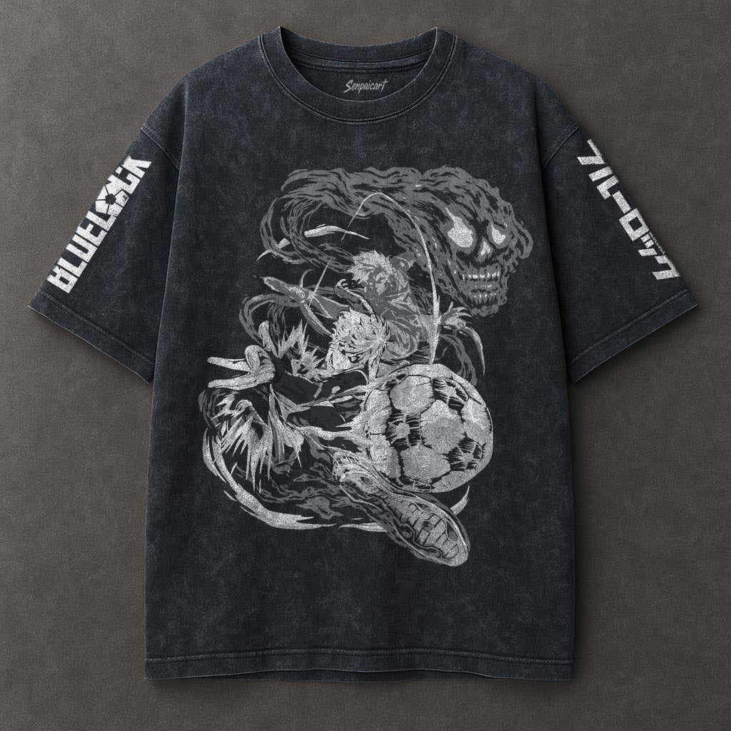 Blue Lock Lightweight Blue Washed T-shirt