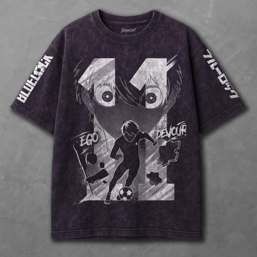 Blue Lock Soft Violet Washed T-shirt