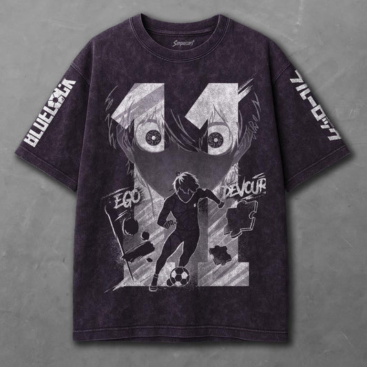 Blue Lock Soft Violet Washed T-shirt