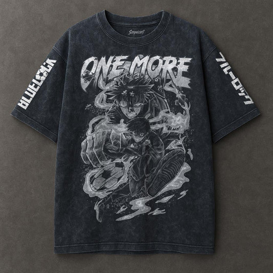 Blue Lock Slouchy Blue Washed T-shirt