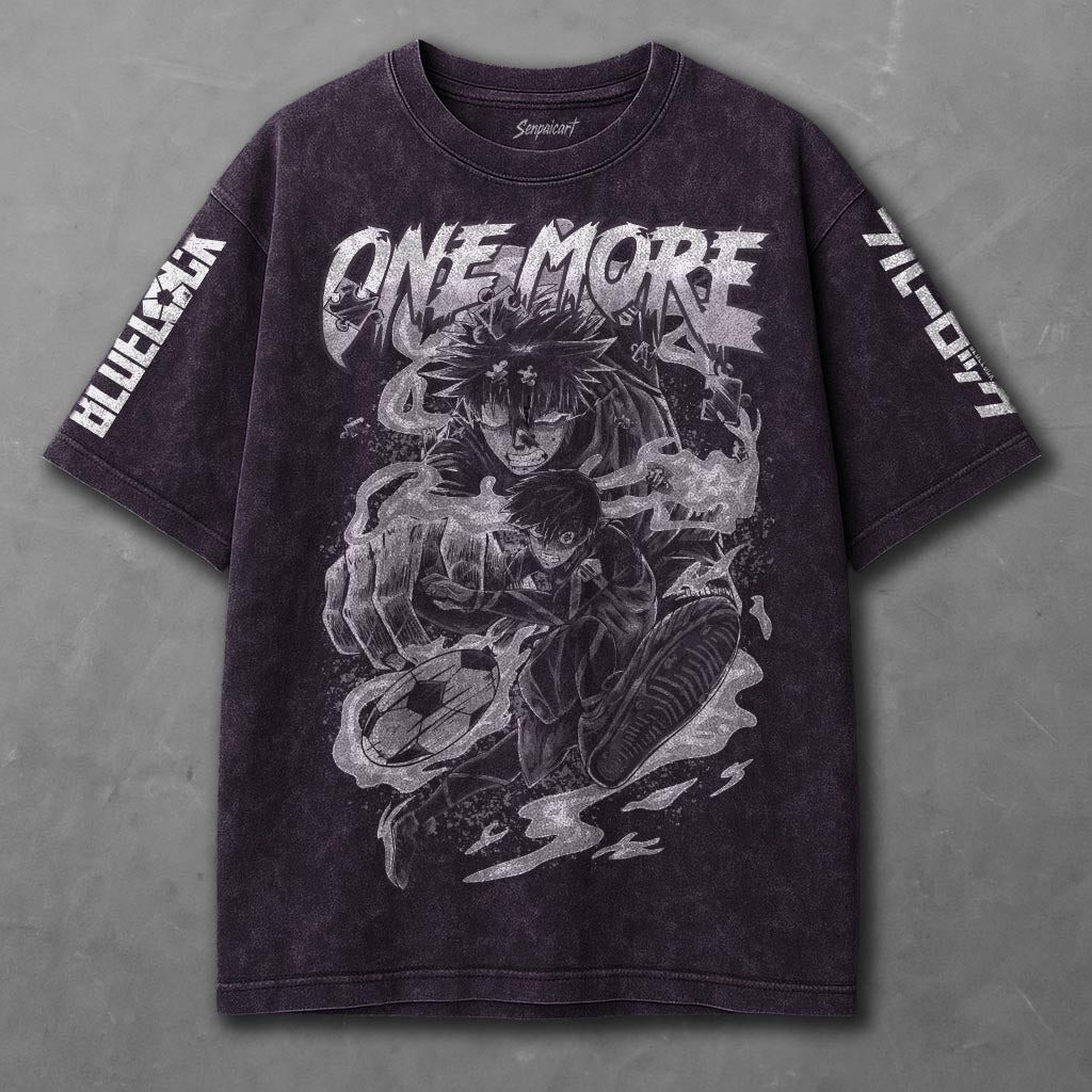Blue Lock Flowy Violet Washed T-shirt
