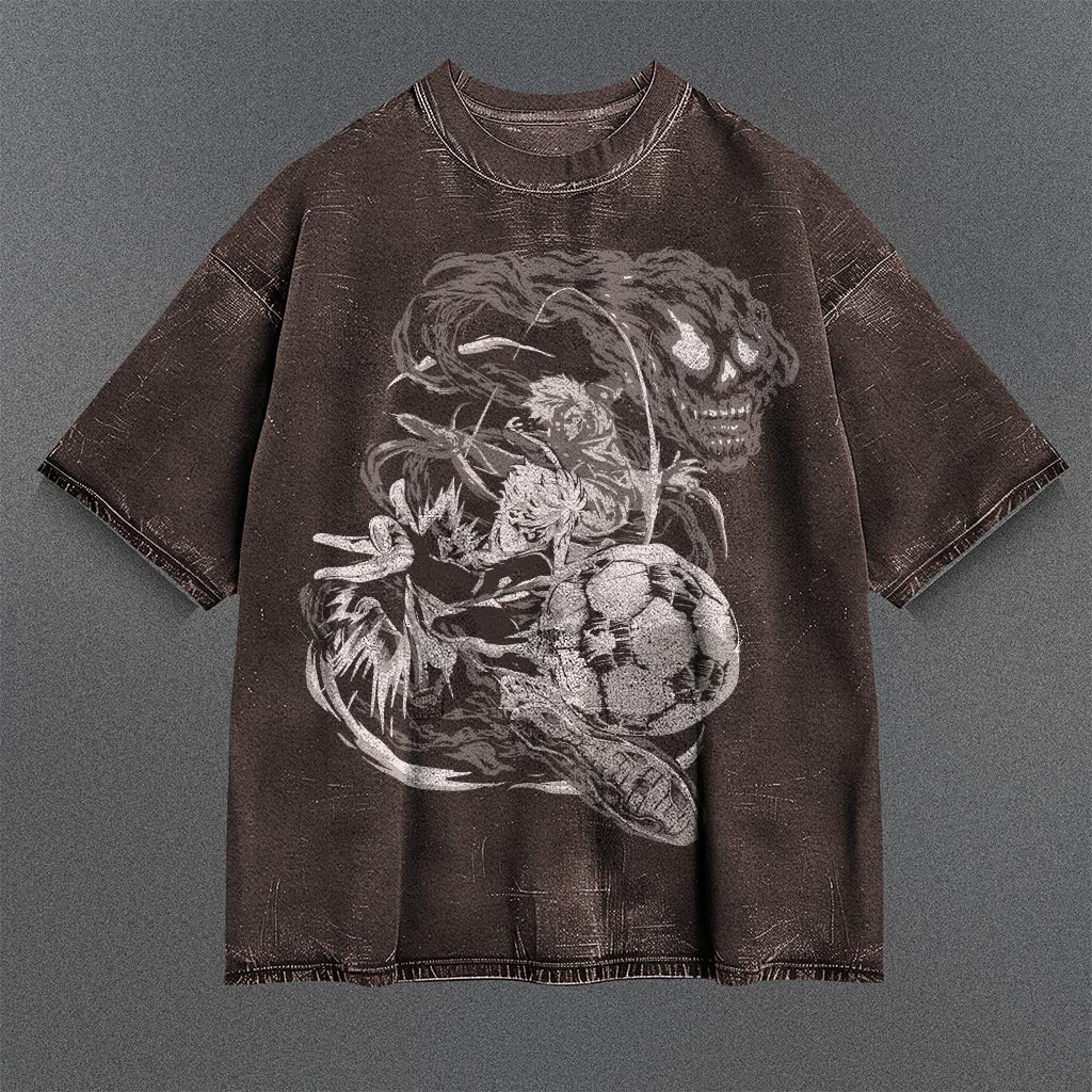 Blue Lock Breezy Brown Washed T-shirt