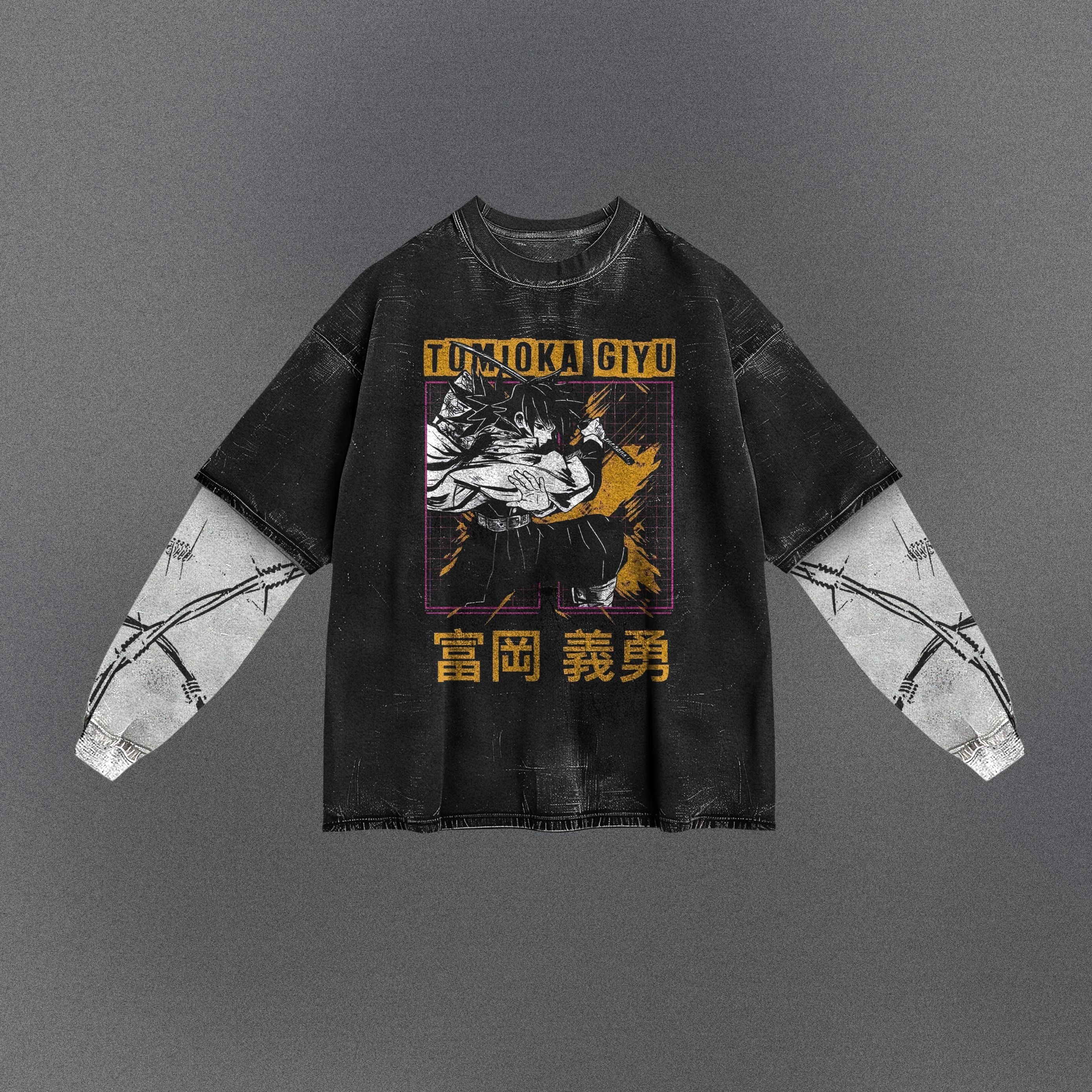 Demon Slayer Roomy Double Sleeve T-shirt