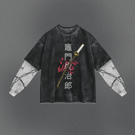 Demon Slayer Laid-back Double Sleeve T-shirt