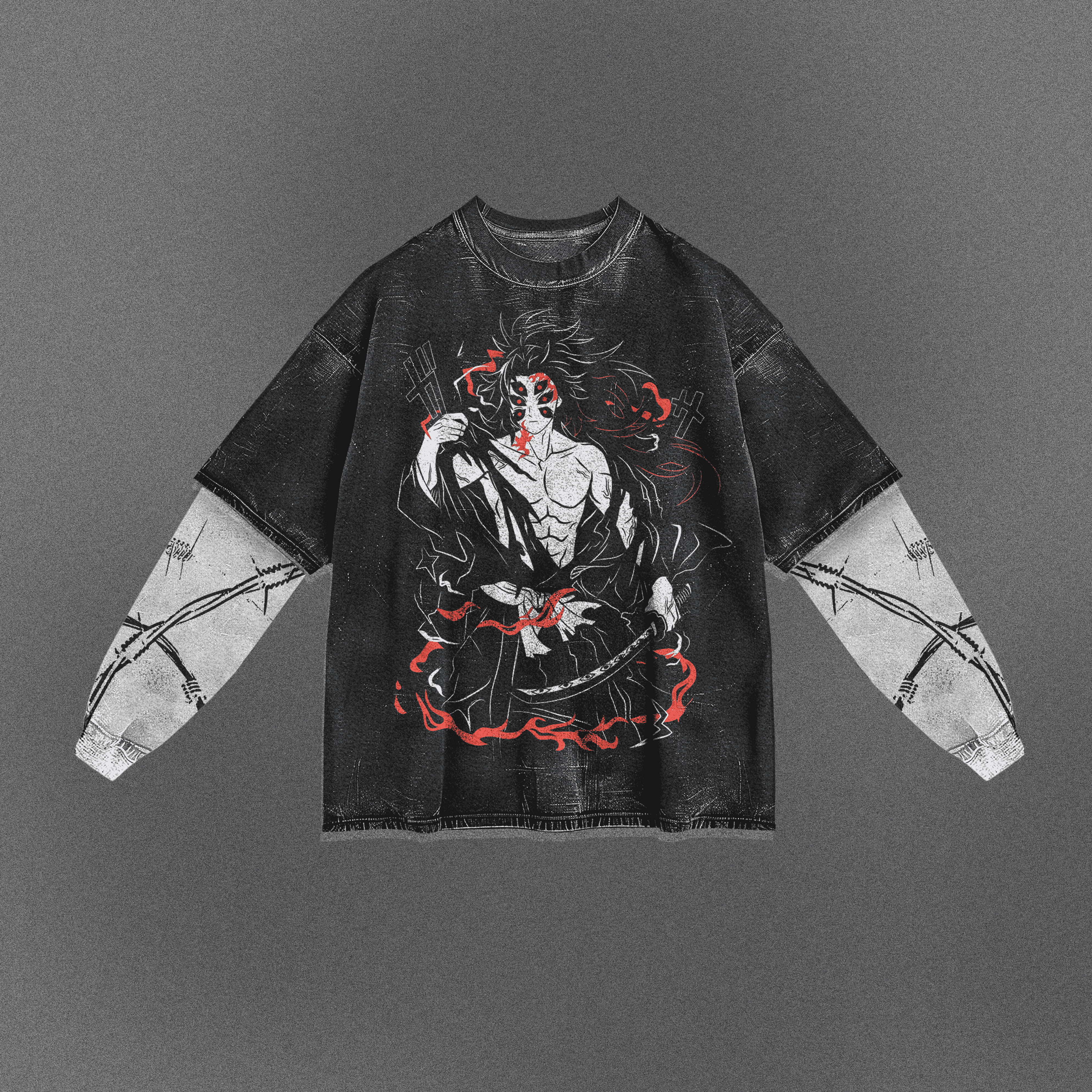 Demon Slayer Stretchy Double Sleeve T-shirt