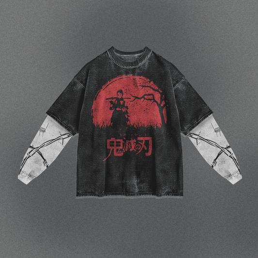 Demon Slayer Bold Double Sleeve T-shirt
