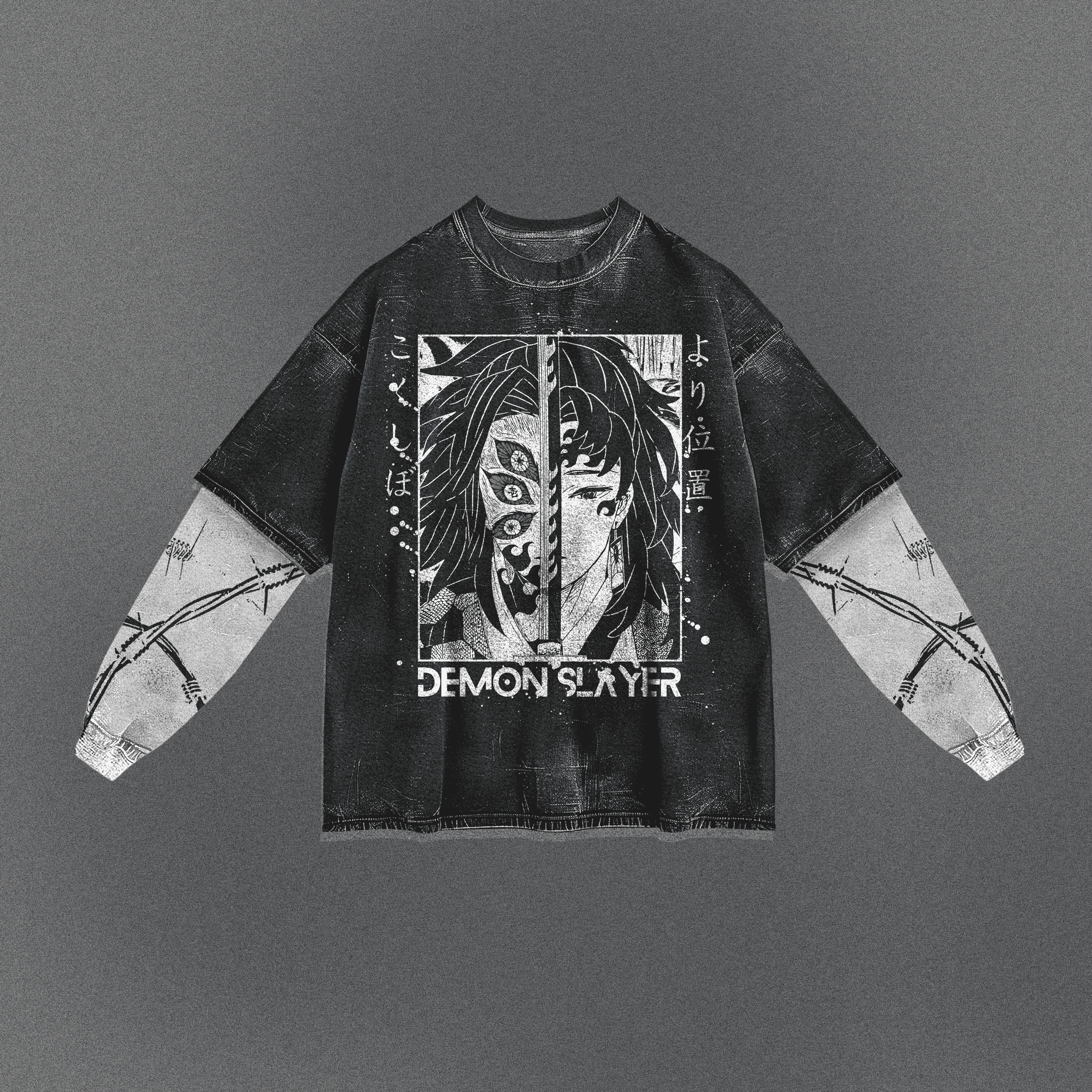 Demon Slayer Flexible Double Sleeve T-shirt
