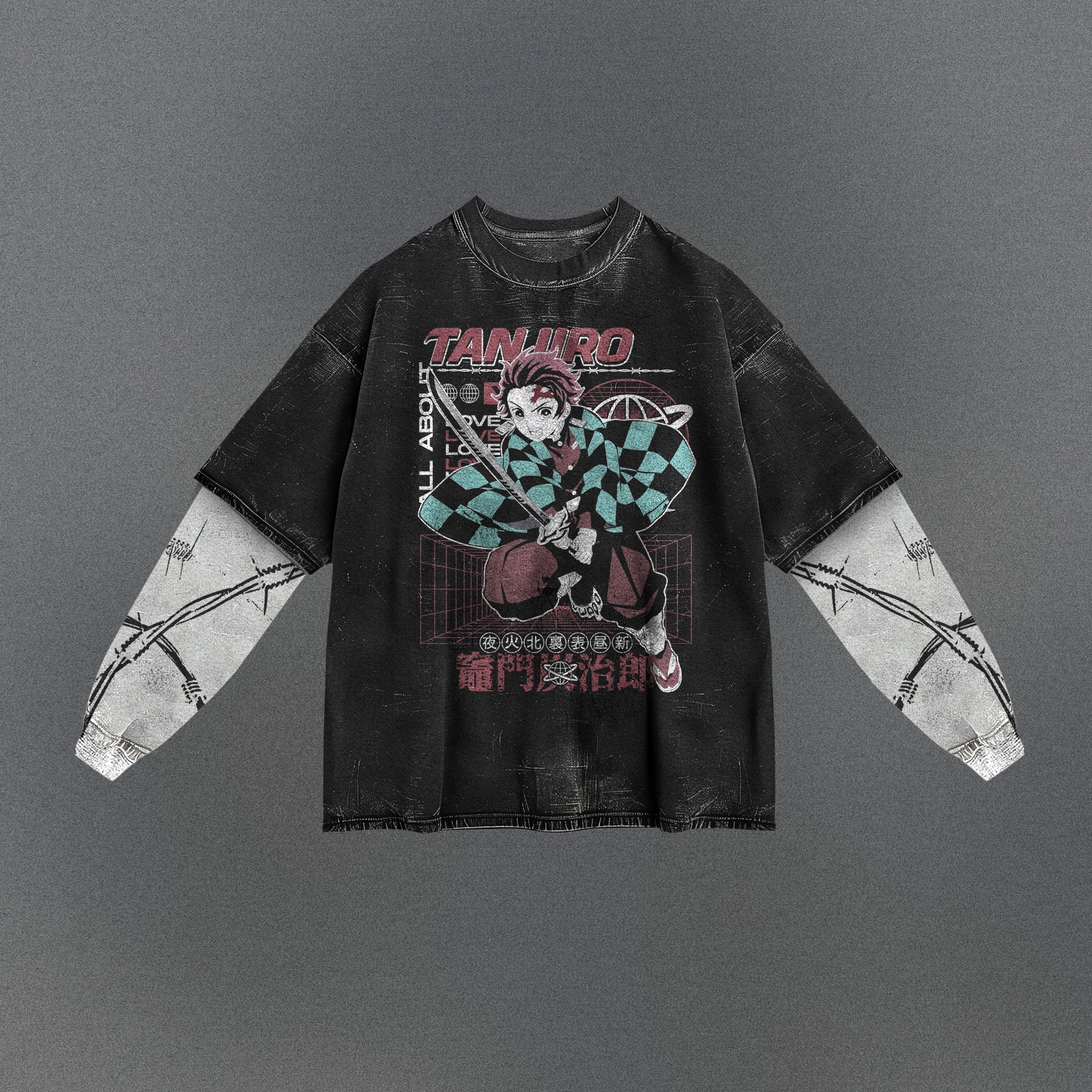 Demon Slayer Lightweight Double Sleeve T-shirt