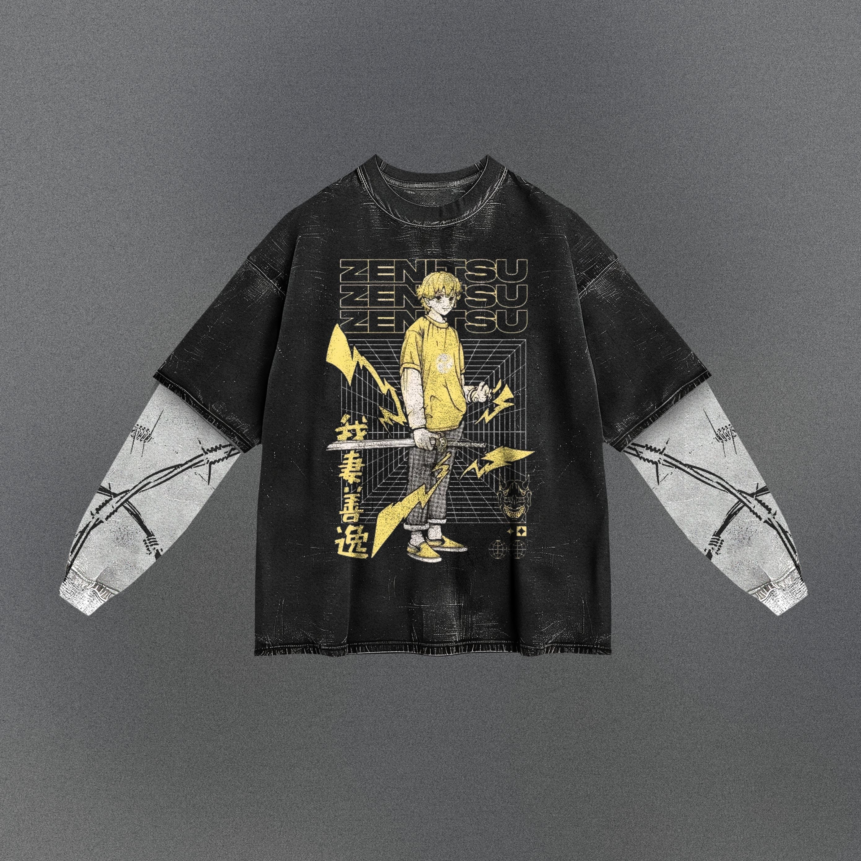 Demon Slayer Drapey Double Sleeve T-shirt