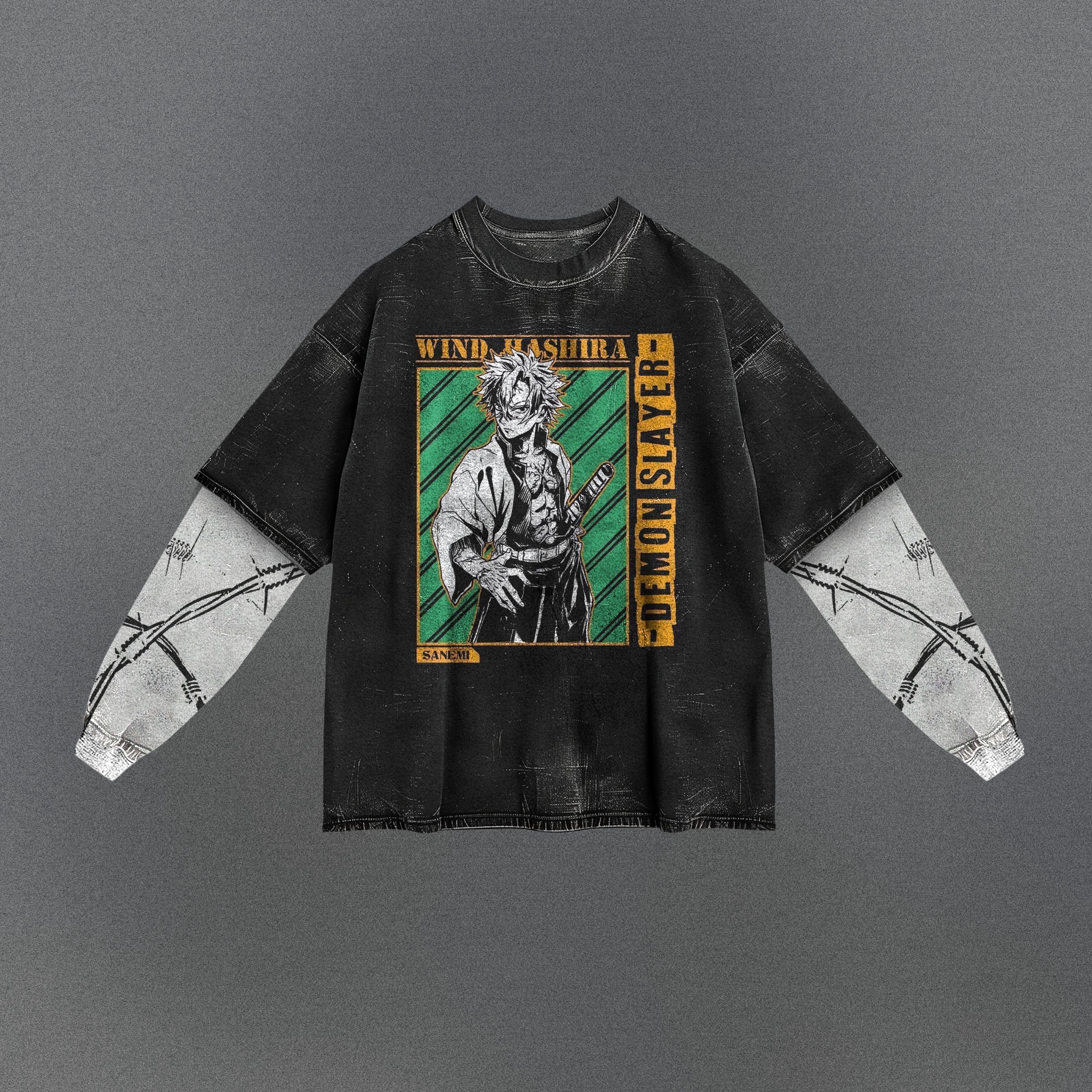 Demon Slayer Relaxed Double Sleeve T-shirt