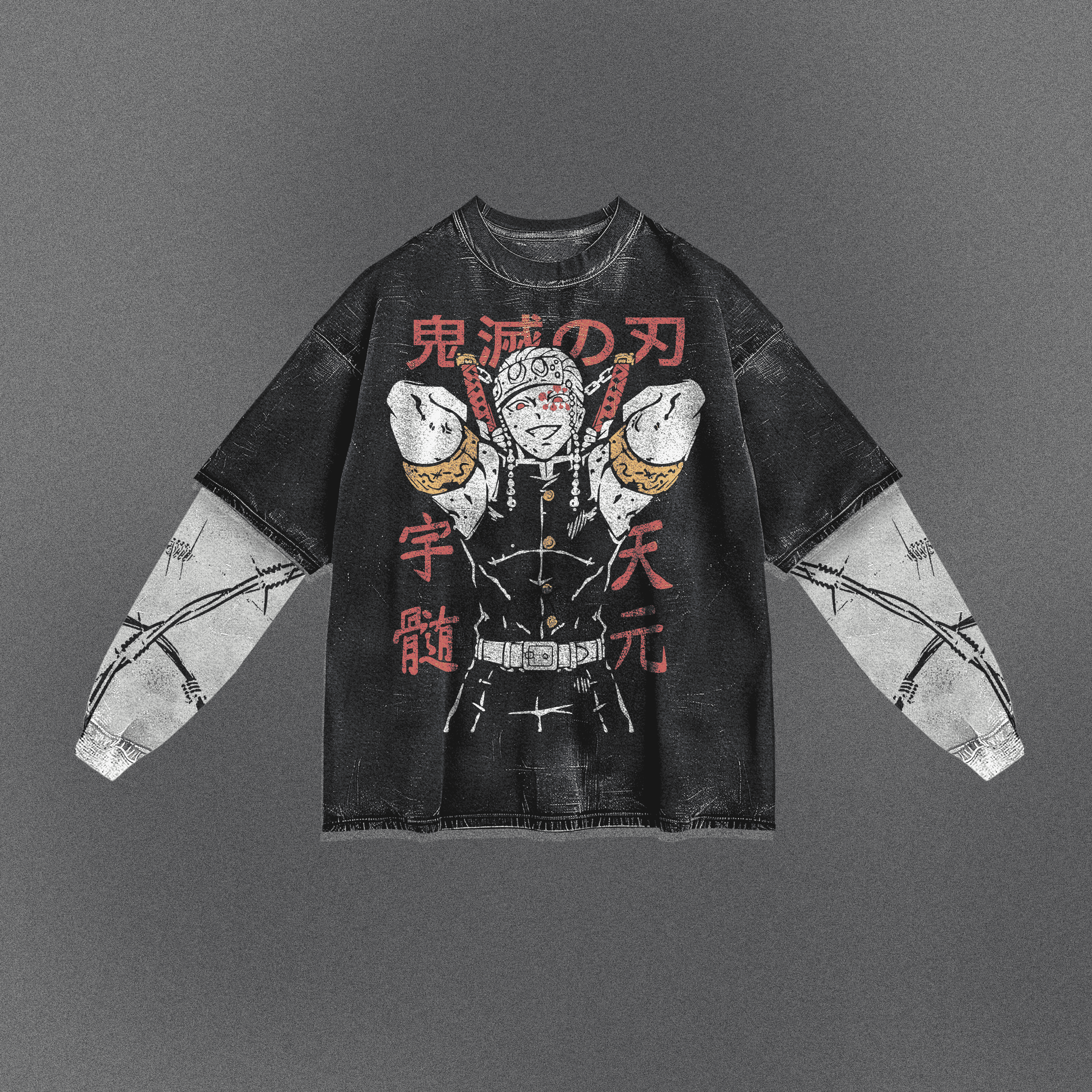 Demon Slayer Minimalist Double Sleeve T-shirt