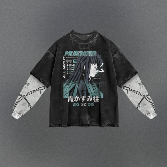 Demon Slayer Soft Double Sleeve T-shirt