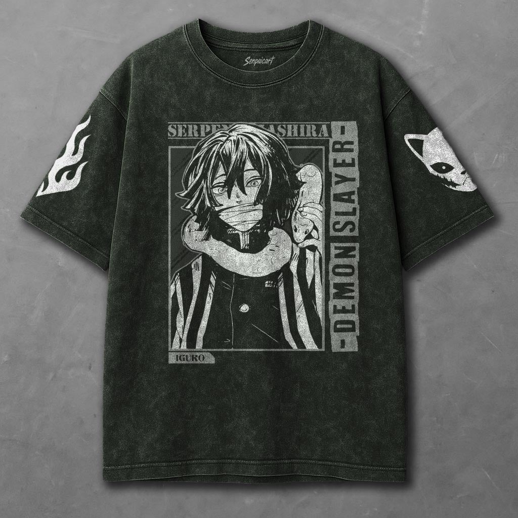 Demon Slayer Soft Green Washed T-Shirt