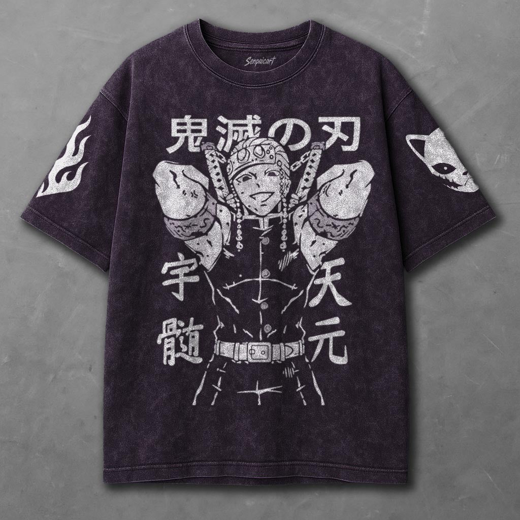 Demon Slayer Comfy Violet Washed T-shirt