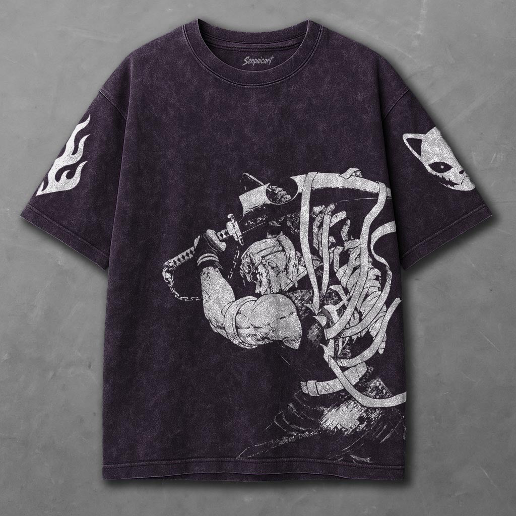 Demon Slayer Casual Violet Washed T-shirt
