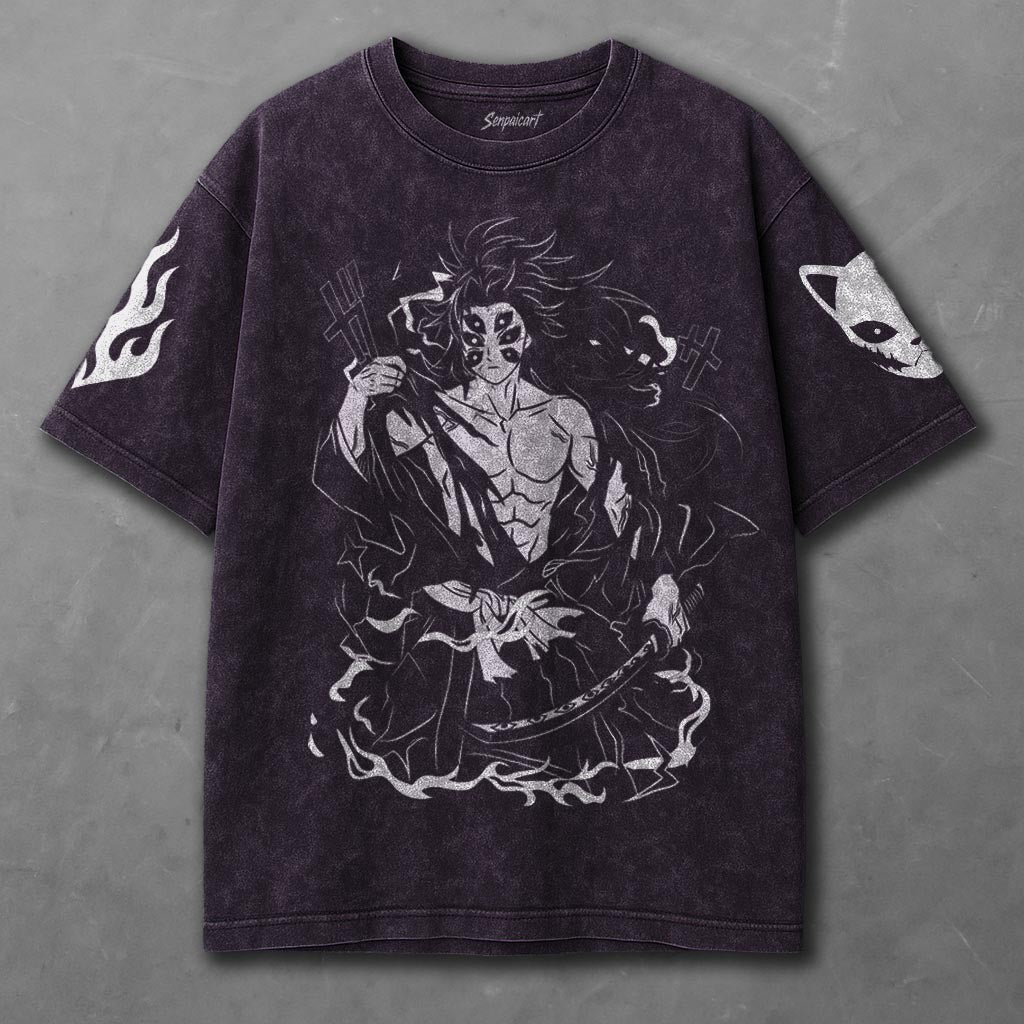 Demon Slayer Soft Violet Washed T-shirt