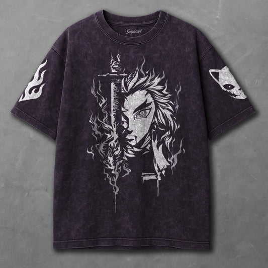 Demon Slayer Lightweight Violet Washed T-shirt