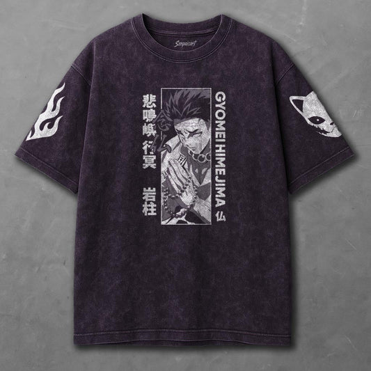 Demon Slayer Billowy Violet Washed T-shirt
