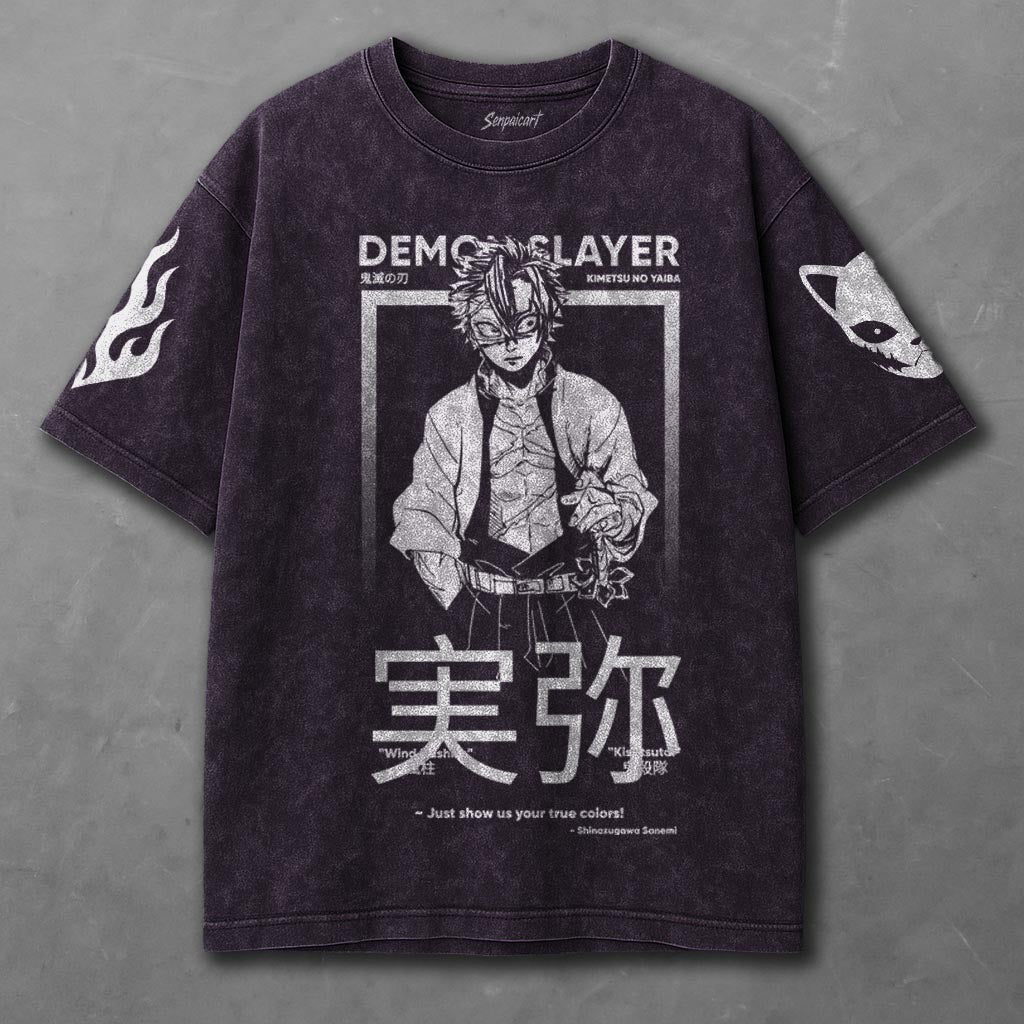 Demon Slayer Breezy Violet Washed T-shirt