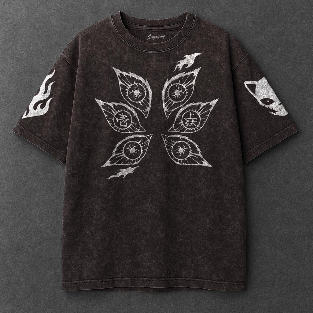 Demon Slayer Premium Effortless Brown Washed T-Shirt