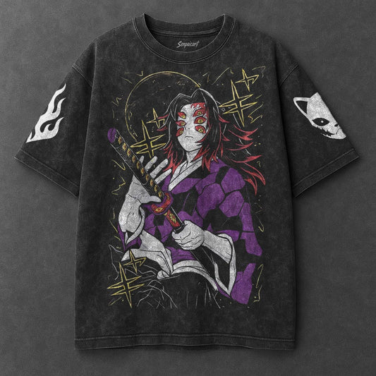 Demon Slayer Premium Breezy Black Washed T-Shirt