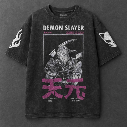 Demon Slayer Premium Soft Black Washed T-Shirt