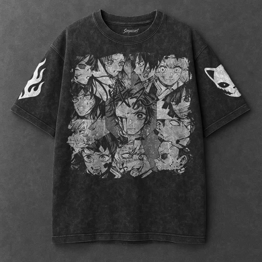 Demon Slayer Essential Timeless Black Washed T-Shirt