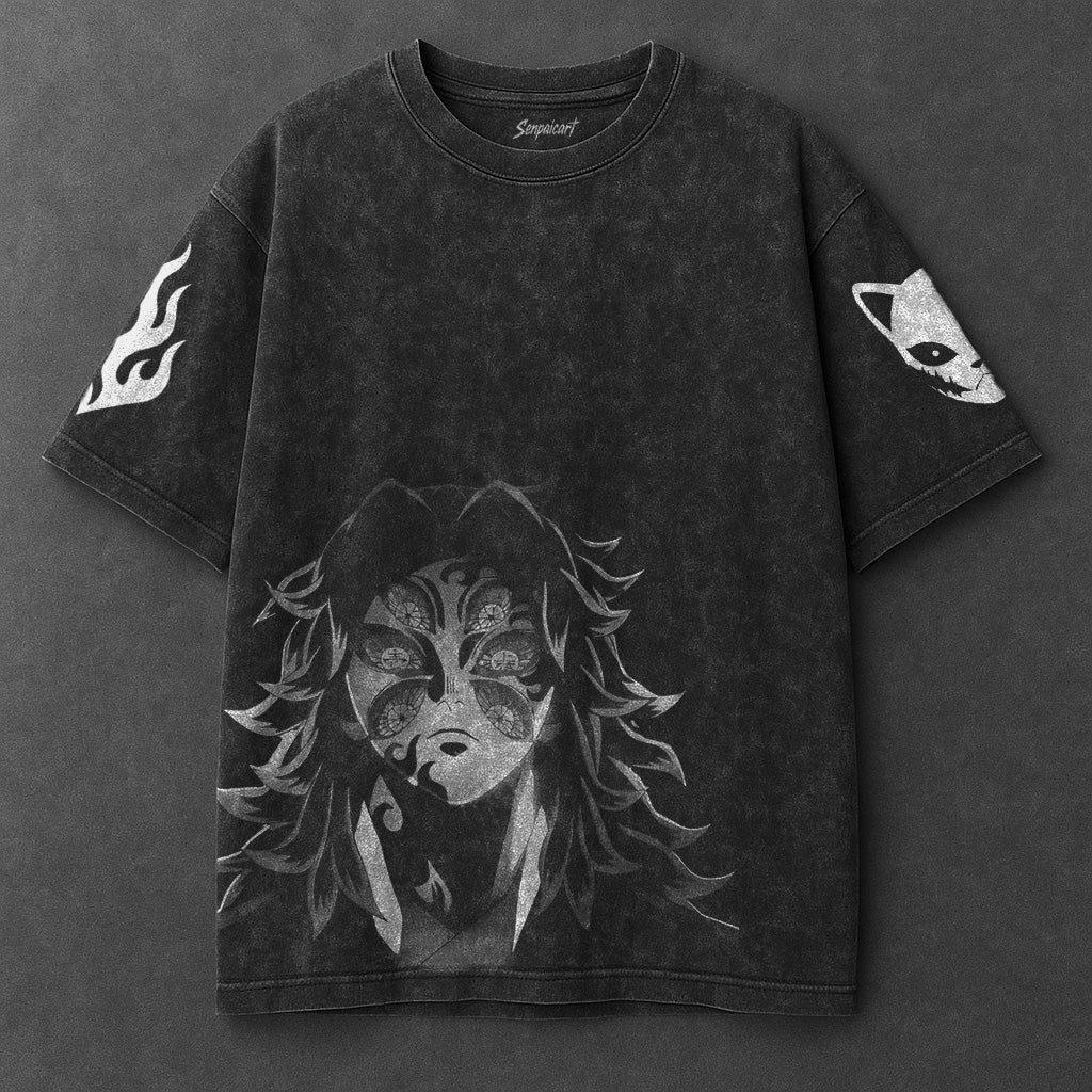 Demon Slayer Classic Essential Black Washed T-Shirt