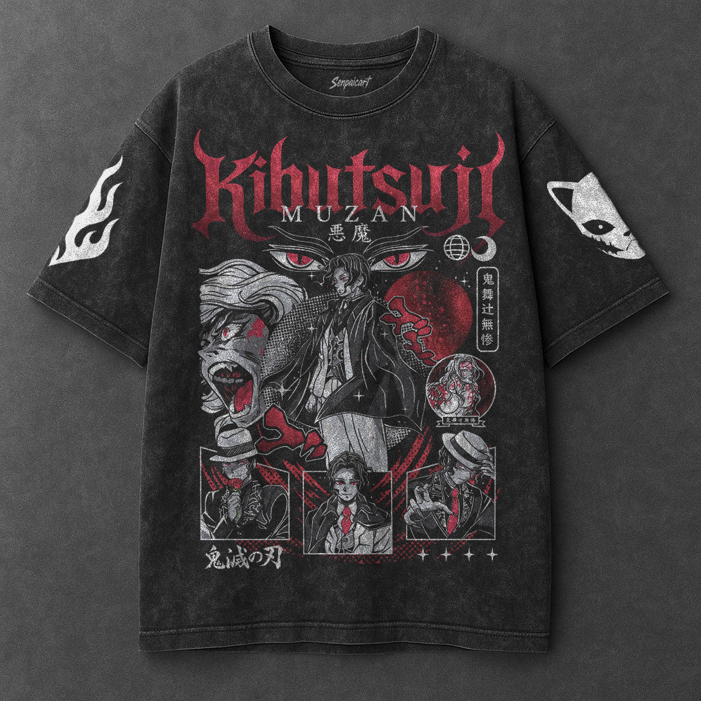 Demon Slayer Classic Timeless Black Washed T-Shirt