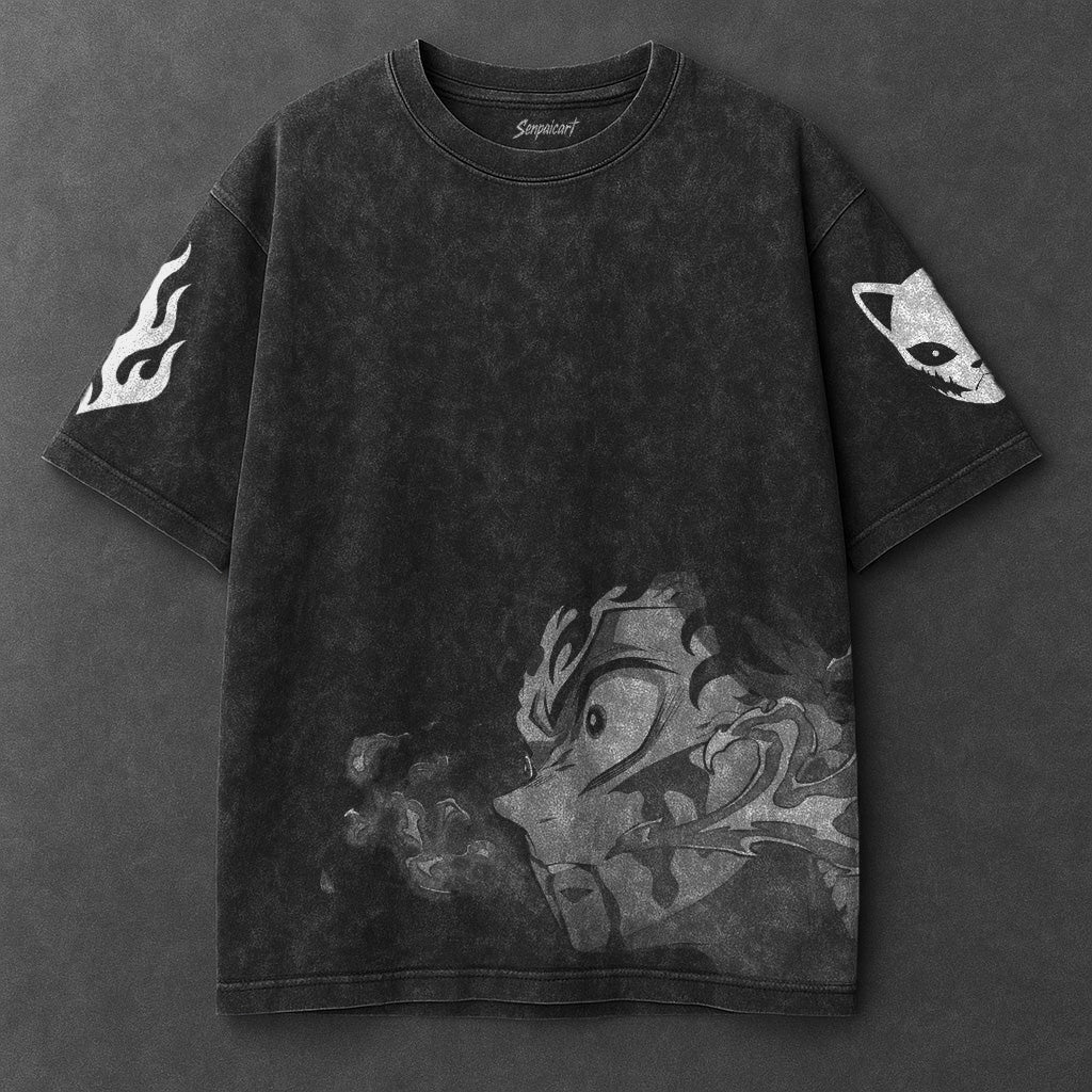 Demon Slayer Classic Premium Black Washed T-Shirt