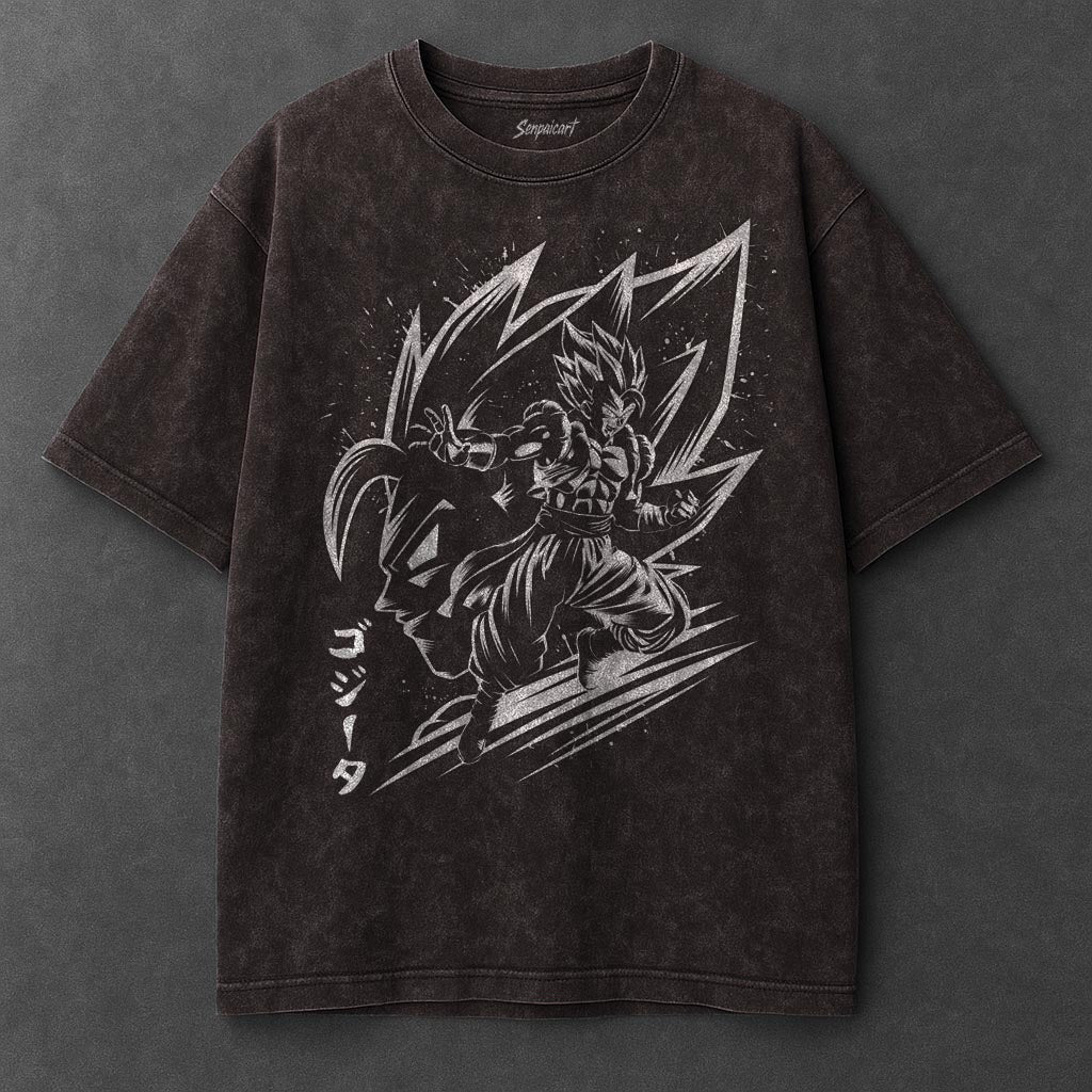 Dragon Ball Roomy Brown Washed T-Shirt