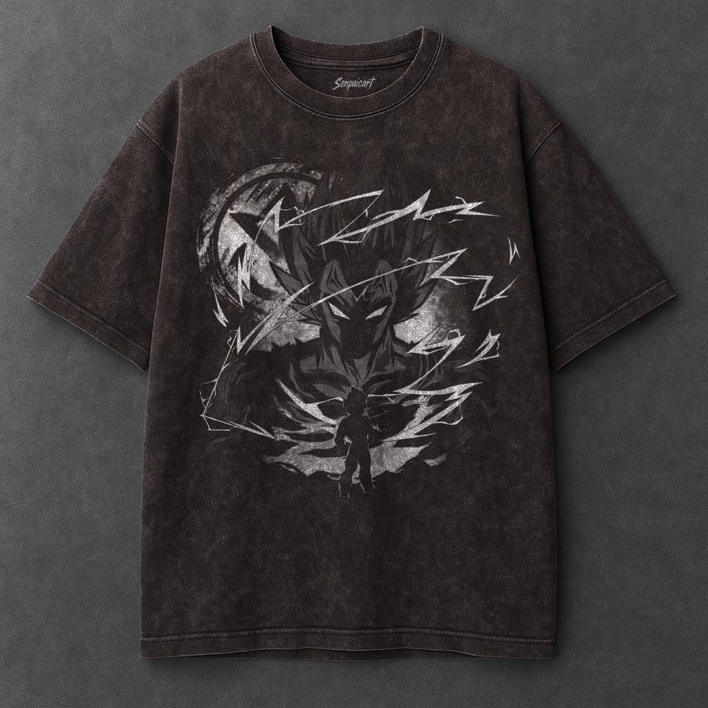 Dragon Ball Drapey Brown Washed T-Shirt