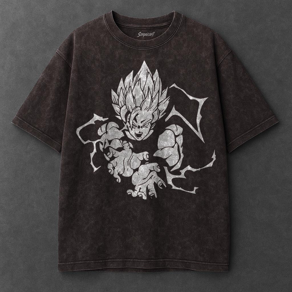 Dragon Ball Cozy Brown Washed T-Shirt