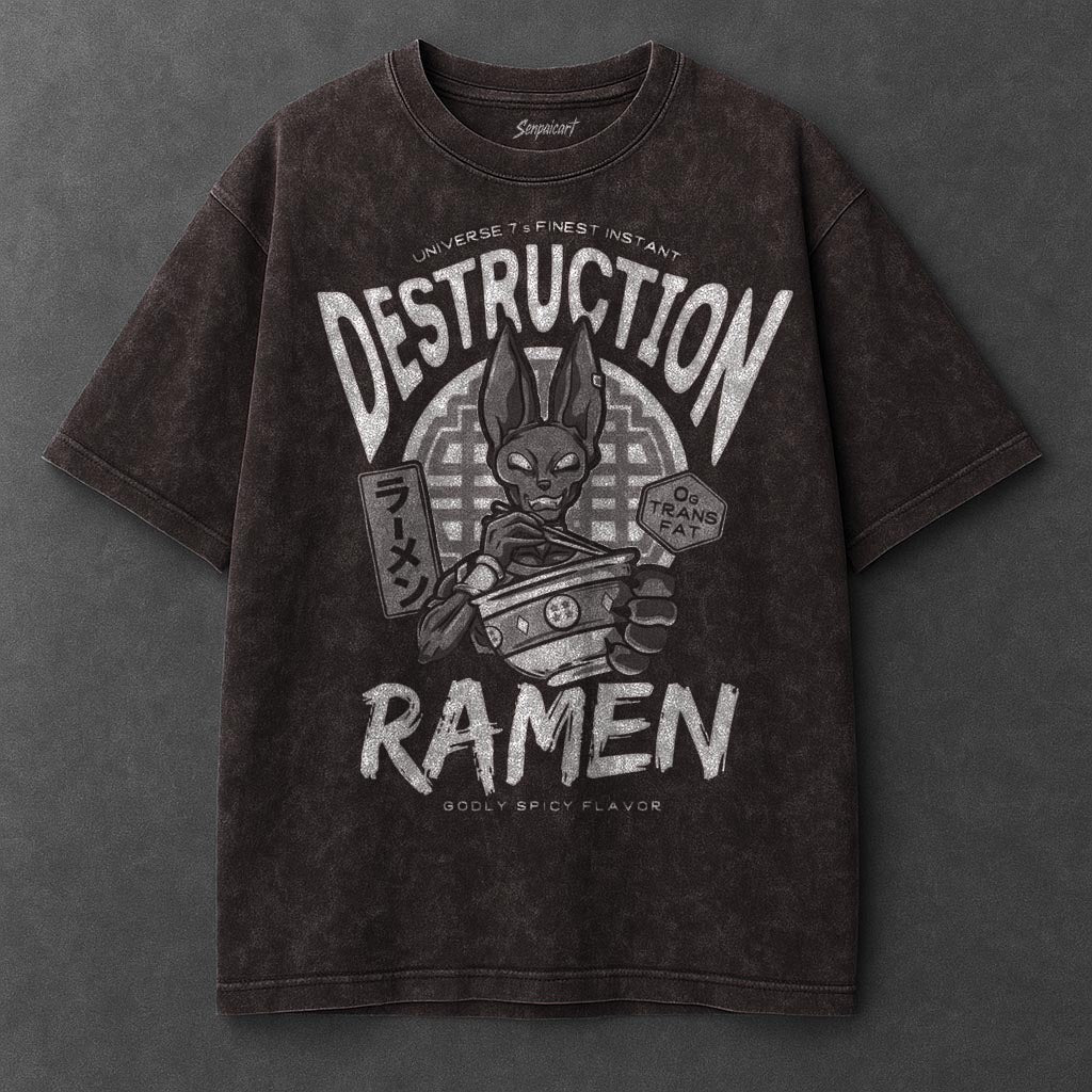 Dragon Ball Unfitted Brown Washed T-Shirt