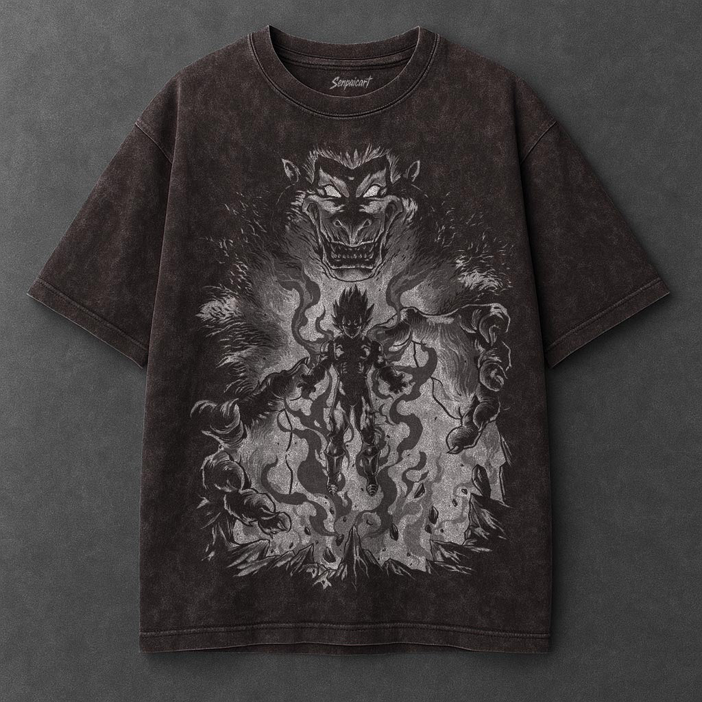 Dragon Ball Laid-back Brown Washed T-Shirt