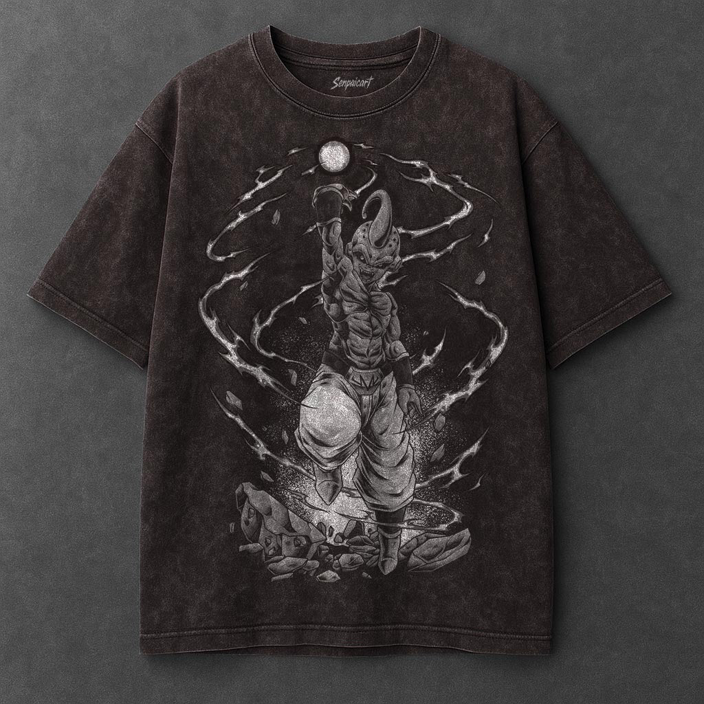 Dragon Ball Modern Brown Washed T-Shirt