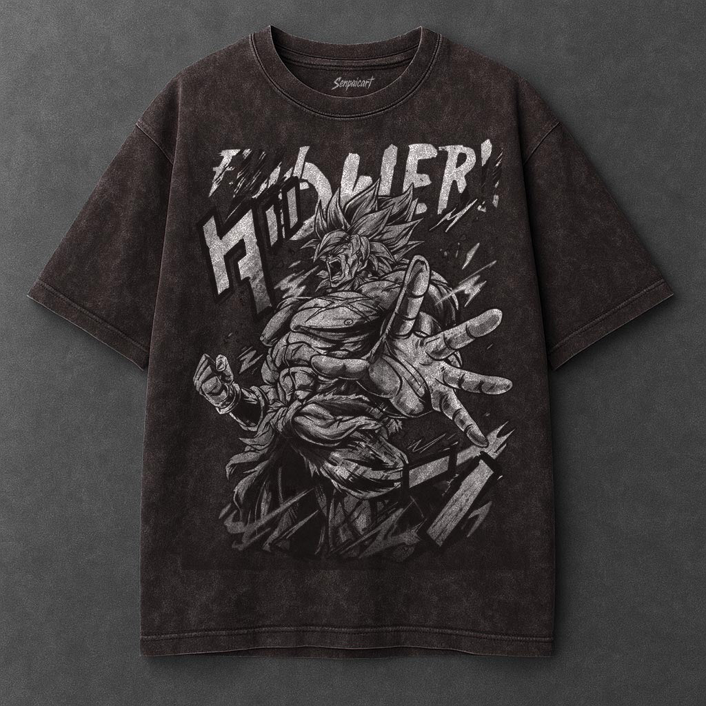 Dragon Ball Flattering Brown Washed T-Shirt