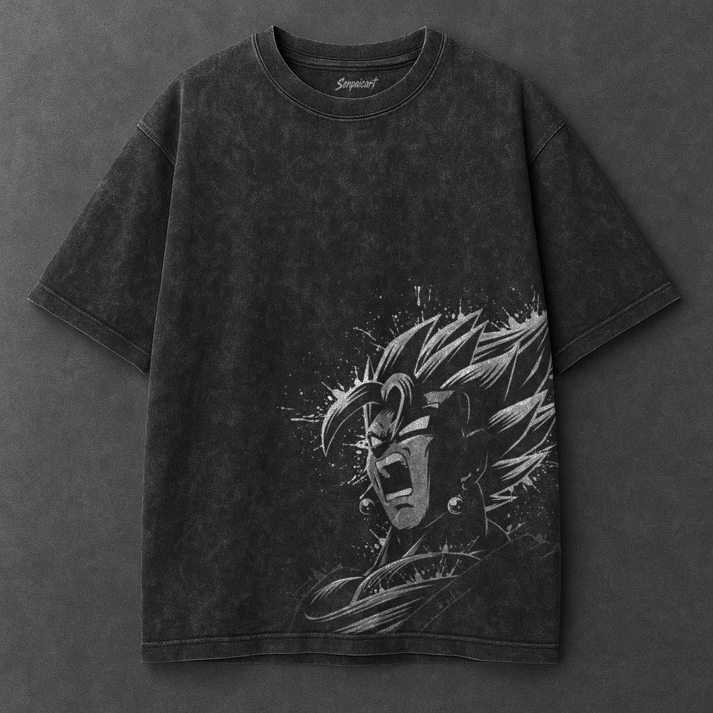 Dragon Ball Chic Black Washed T-Shirt