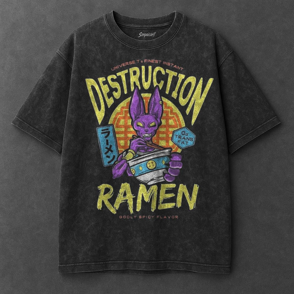 Dragon Ball Airy Black Washed T-Shirt